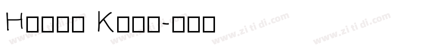 Hello Kids字体转换